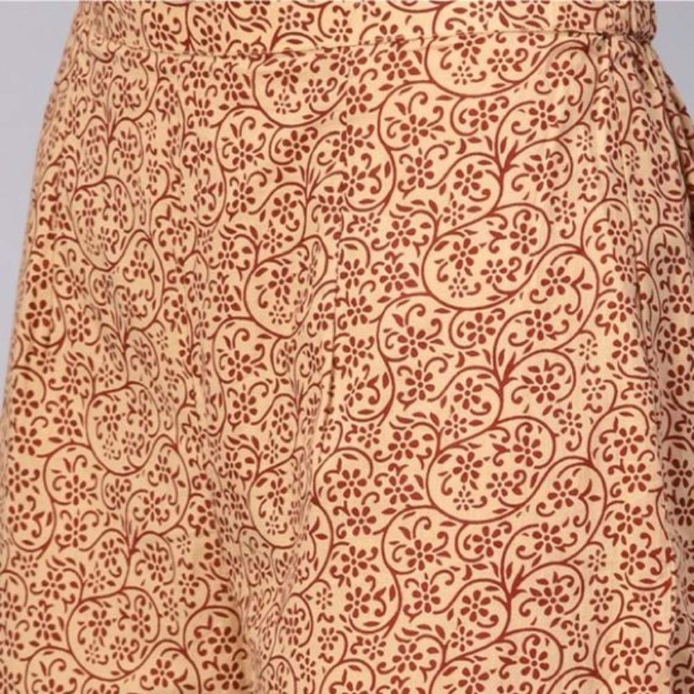Indo Era Maroon & Beige Printed Anghrakha Kurta with Plazzos & Dupatta - Picture 10 of 14